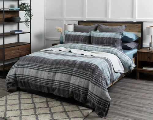 Side view of our Vilanova Duvet Cover 