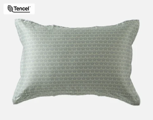 The reverse side of our Elora Pillow Sham against a white background.