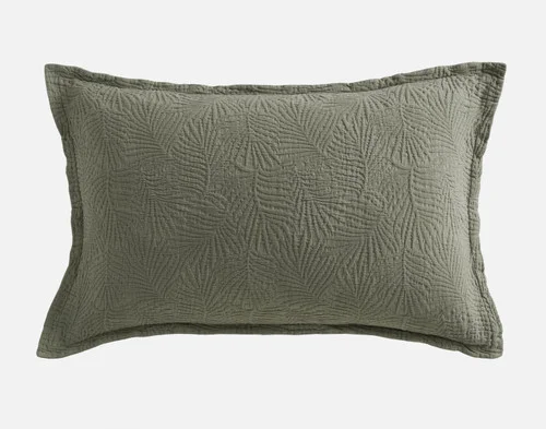Front view of our Matosa Pillow Sham on a blank white background.