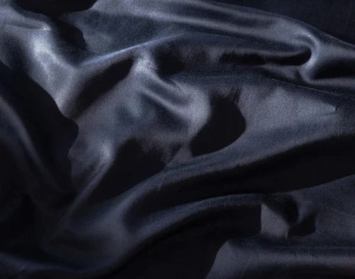 Close-up of the smooth sateen weave reverse on our Deep Dive Duvet Cover Set.