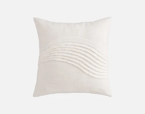 Front view of our Savary Square Cushion Cover against a white background.