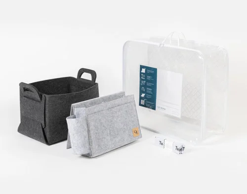 Bedroom Organizer Bundle - Light Grey