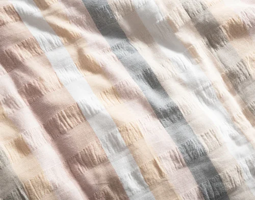 Close up on the surface of our Carmen Duvet Cover to show its colour and texture.