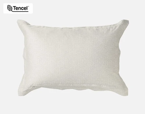 Reverse view of our Annika Pillow Sham against a white background.
