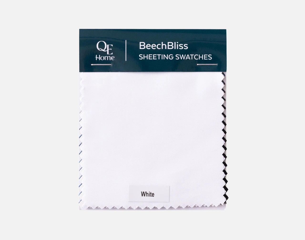 Top view of our BeechBliss TENCEL™ Modal Sheeting Swatch booklet.