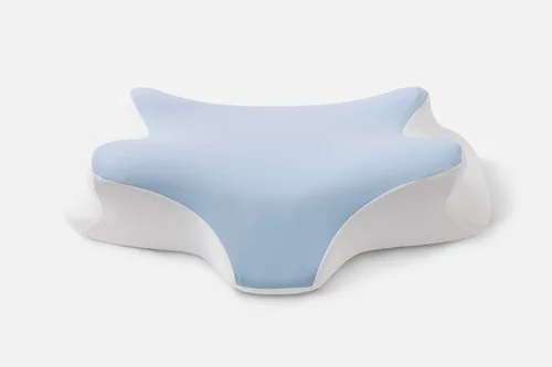 Front view of our Butterfly Memory Foam Pillow with its outer cover removed.