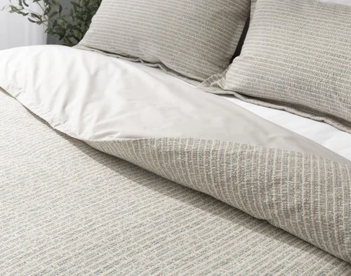 Angled view of our Estrada Duvet Cover.