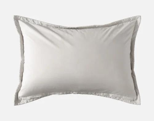 Reverse view of our Estrada Pillow Sham's smooth reverse.
