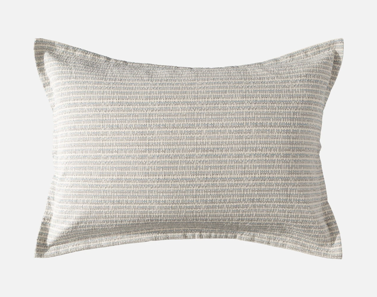 Front view of our Estrada Pillow Sham's woven surface.