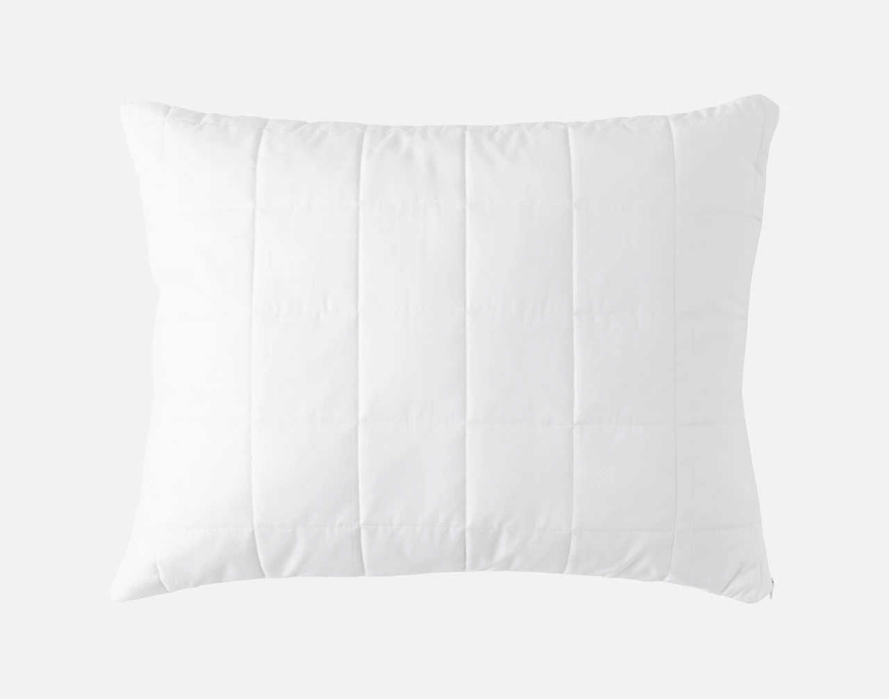Front view of our PureRest Wool Filled Pillow Protector.