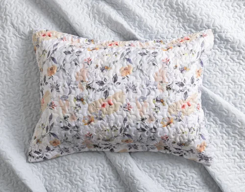 Top view of the coordinating pillow sham from our Morland Coverlet Set.