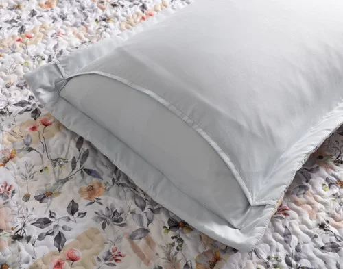 Reverse view of the envelope enclosure on a pillow sham from our Morland Coverlet Set.