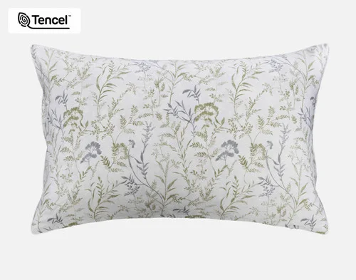 Reverse view of our Greydon Pillow Sham against a white background.