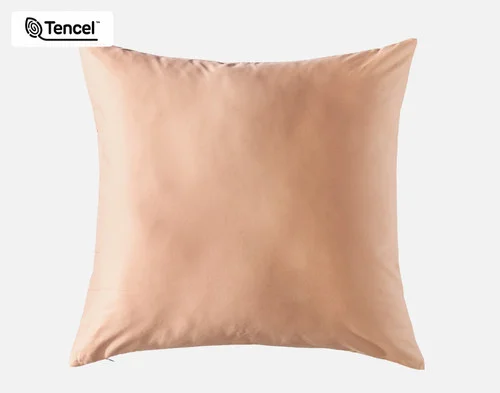 Reverse view of our Henna Leaf Euro Sham against a white background.
