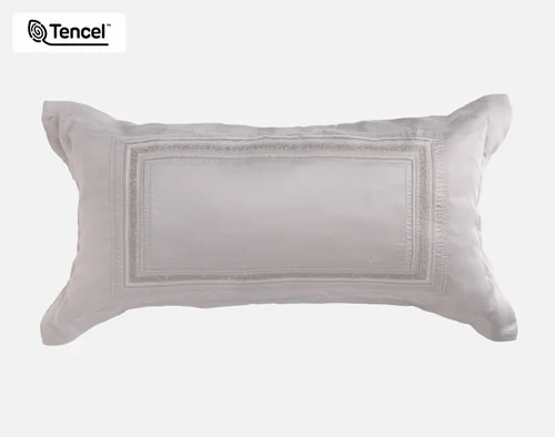 Front view of our Sterling Boudoir Pillow Cover against a white background.