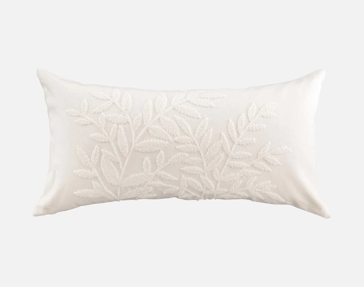 The front side of our Silverbough Boudoir Pillow Cover against a white background.