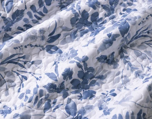 Close-up of the surface pattern on our Willa Coverlet Set.