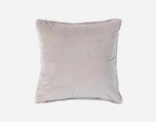 Reverse view of our Ashwood Poodle Faux Fur Square Cushion.