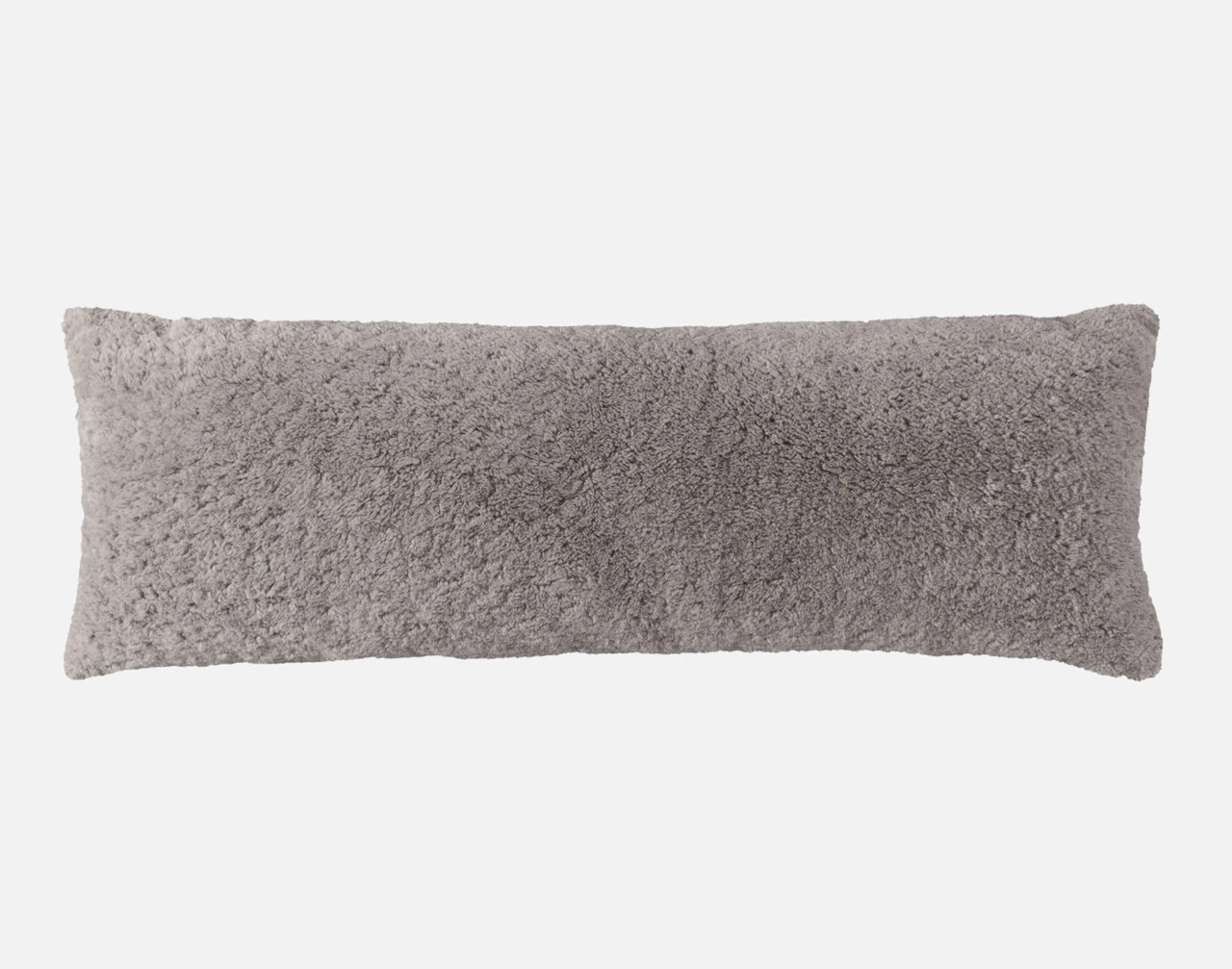 Front view of our Ashwood Poodle Faux Fur Lumbar Pillow.