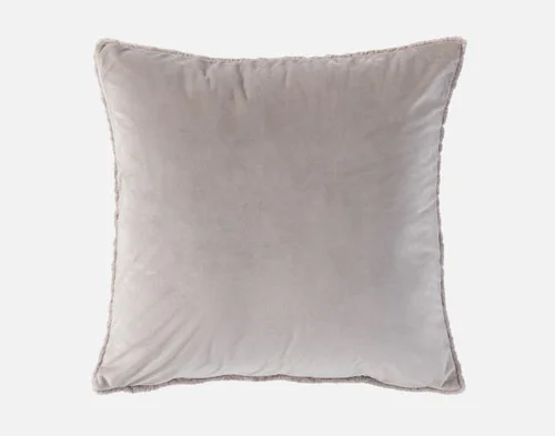 Reverse view of our Ashwood Poodle Faux Fur Euro Sham.