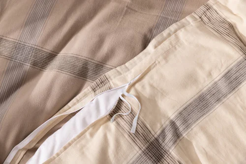 Close up view of the surface of our Bowen Duvet Cover.