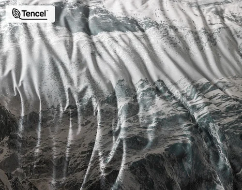 Close up on the surface of our Skyline Duvet Cover.