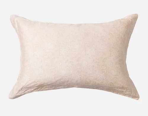 Reverse view of our Solenna Pillow Sham against a white background.