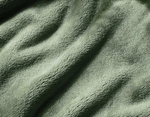 Close-up of the smooth surface of our Fir Cashmere Touch Blanket.
