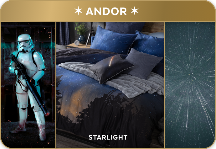 Our Starlight Duvet Cover, in Andor style