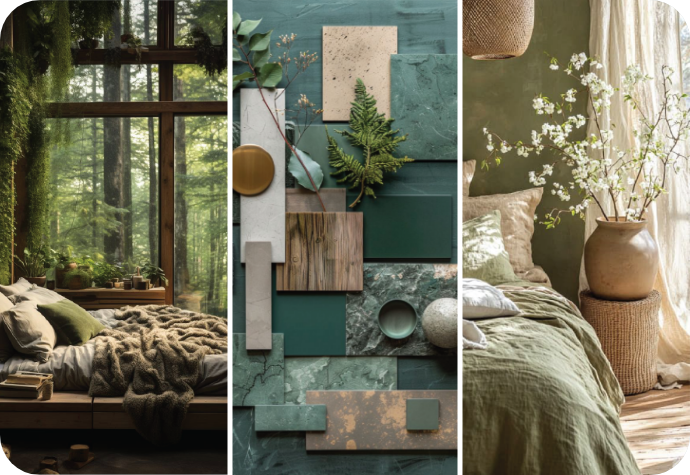 Moodboard for our Evoke trend story