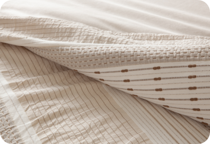 Close up on our Adrift Duvet Cover