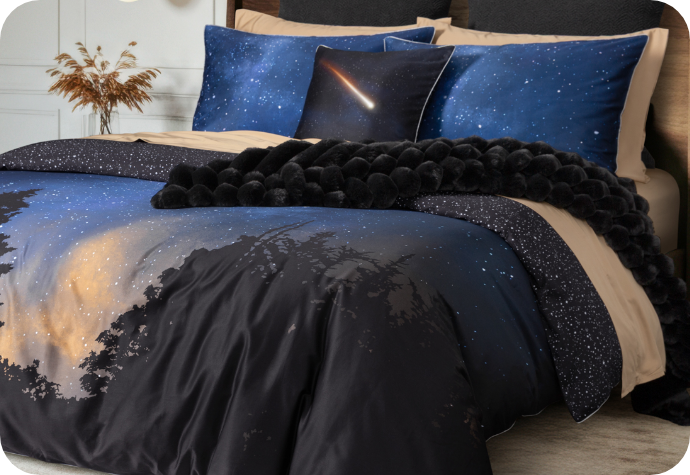 Our Starlight Collection with our Gilded sheets.