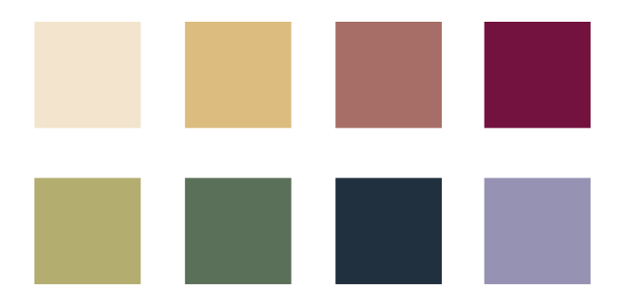 The Narrator Trend Palette The colour scheme for our Narrator trend.