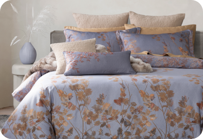 Our Wynwood Duvet Cover dressing a bed.